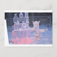 Eisskulptur Sportkünstlerische Kunst Carving Arkti