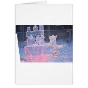 Eisskulptur Sportlicher Künstler Schnitzen Arktisc