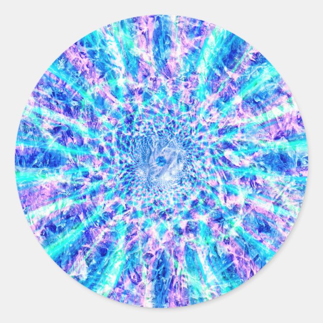 Eissplitter Runder Aufkleber (Vorderseite)