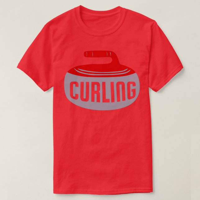 Eissport Curling Lover Geschenk Idee T-Shirt (Design vorne)