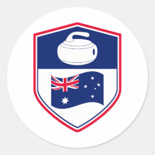 Eissport Eissport Stone Broom Runder Aufkleber