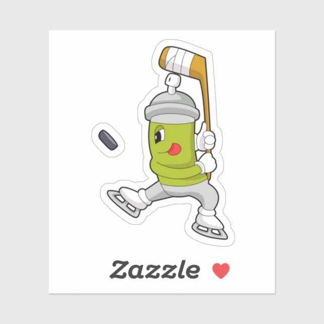 Eisspray Eishockey Eishockey Eishockeystick Aufkleber (Blatt)