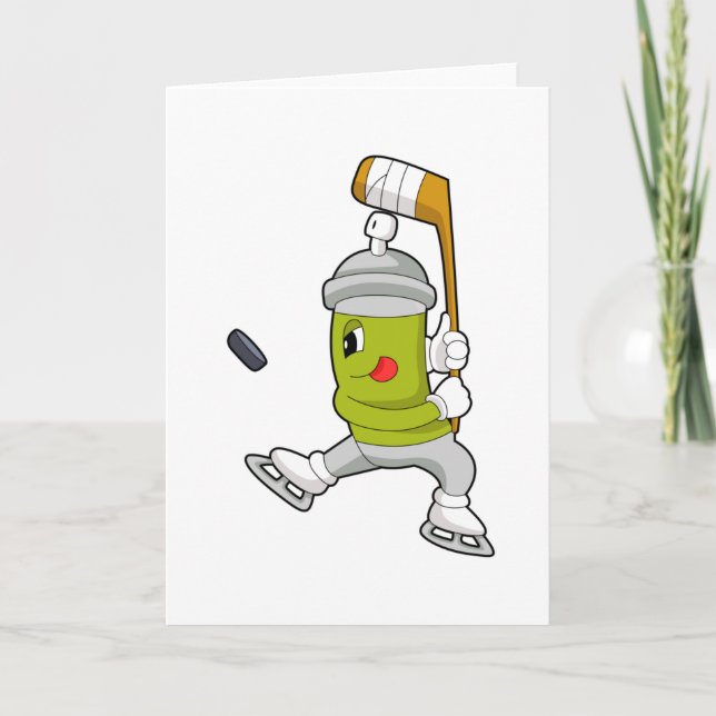 Eisspray Eishockey Eishockey Eishockeystick Karte (Vorderseite)