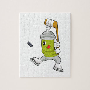 Eisspray Eishockey Eishockey Eishockeystick Puzzle