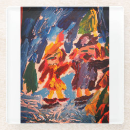 Eisstockspass Glasuntersetzer