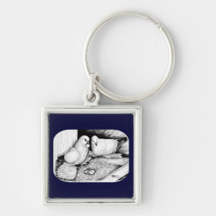 Eistauben Schlüsselanhänger