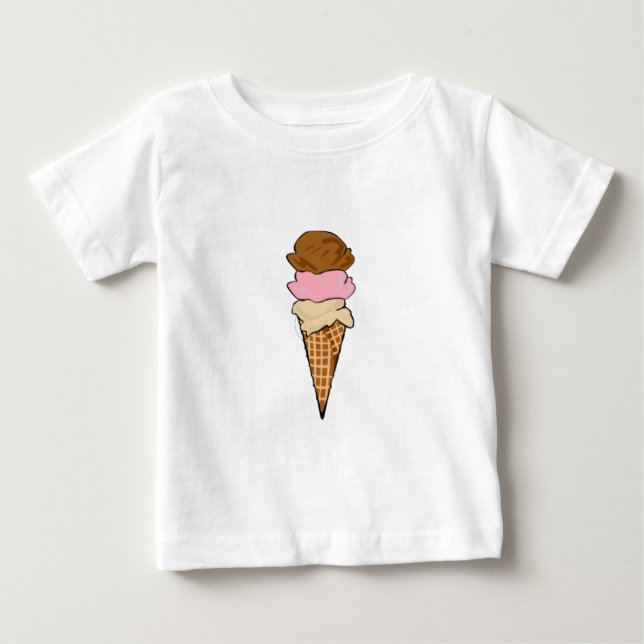Eistüte Baby T-shirt (Vorderseite)