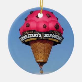 Eistüte-Heißluft-Ballon Keramikornament
