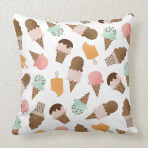 Eistüte-Wurfs-Kissen Kissen