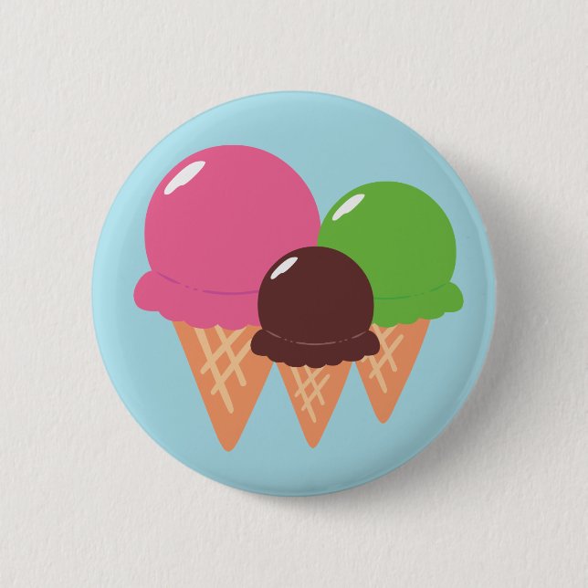 Eistüten Button (Vorderseite)