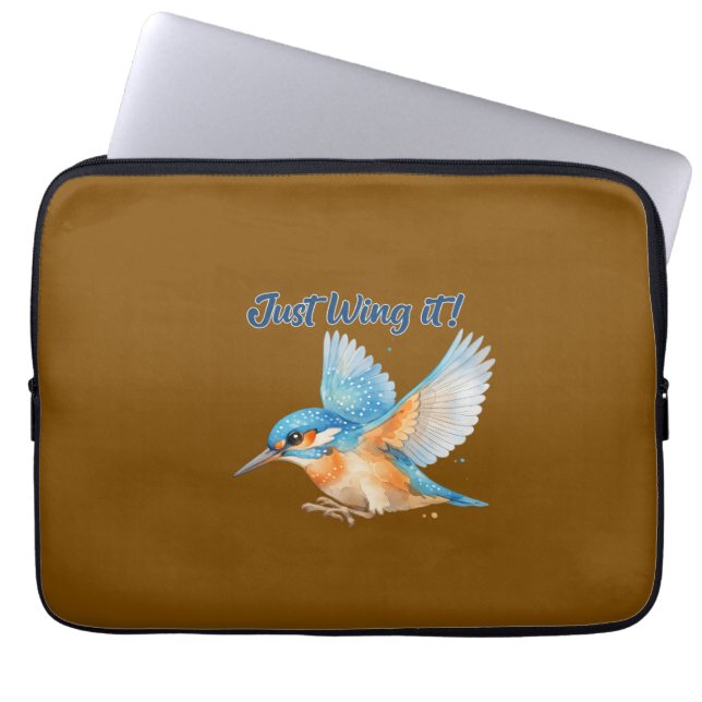 Eisvogel-Badmatte Laptopschutzhülle (Vorderseite)
