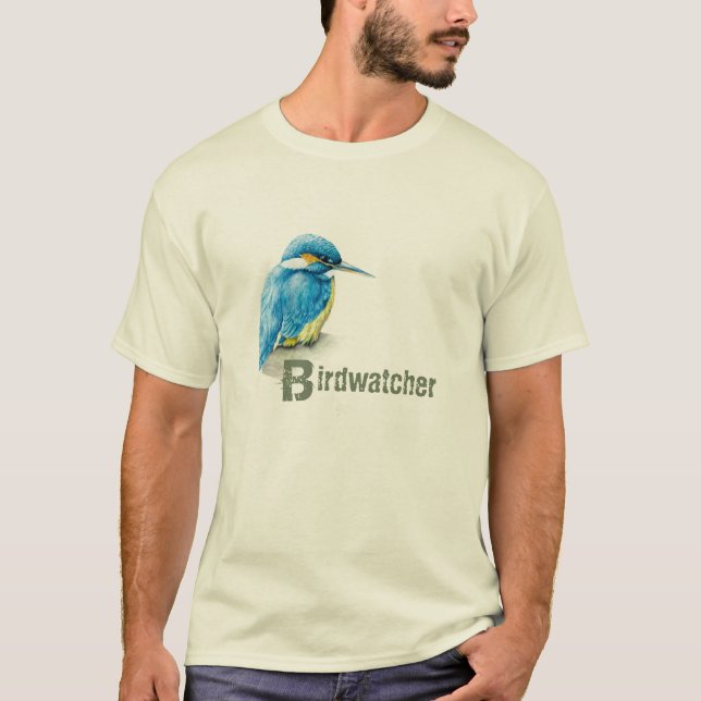 Eisvogel Birdwatcher T - Shirt (Vorderseite)