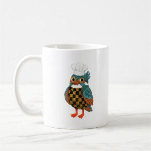 Eisvogel-Chef-Tasse - Folk Art Kaffeetasse