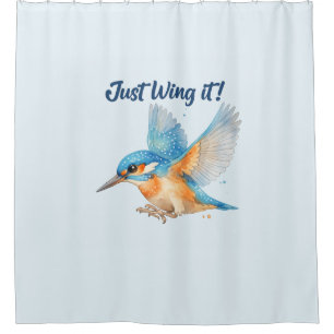 Eisvogel Duschvorhang