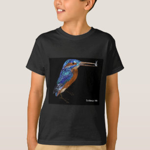 EISVOGEL, elektrisches Blau, schwarz T-Shirt
