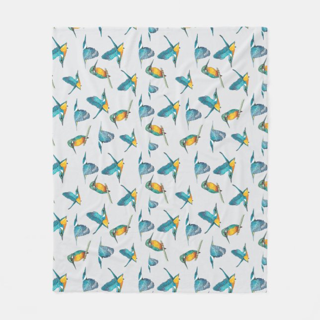 Eisvogel Fleecedecke (Vorderseite)