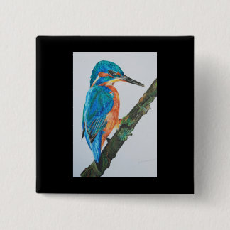 Eisvogel-Knopf Button