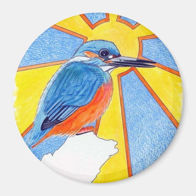 Eisvogel Magnet (Vorne)