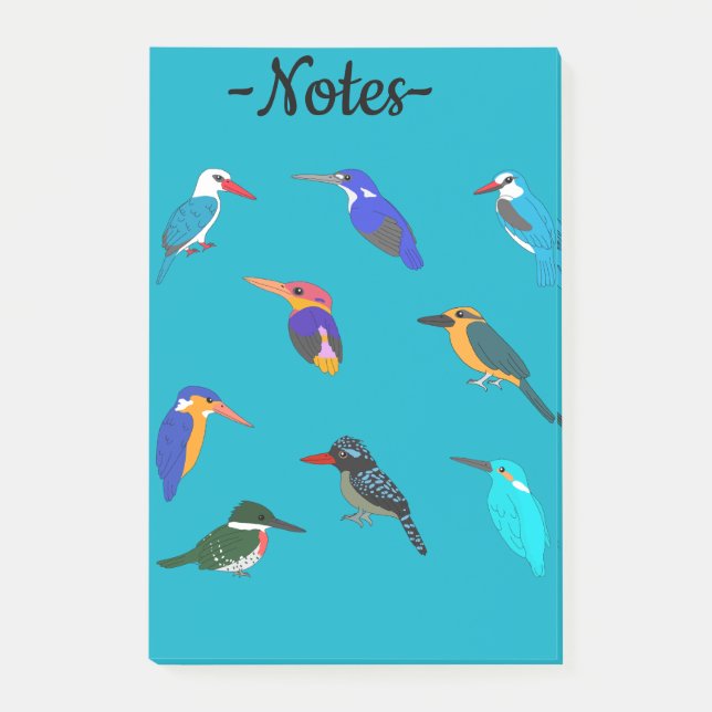 Eisvögel Post-it Klebezettel (Vorderseite)