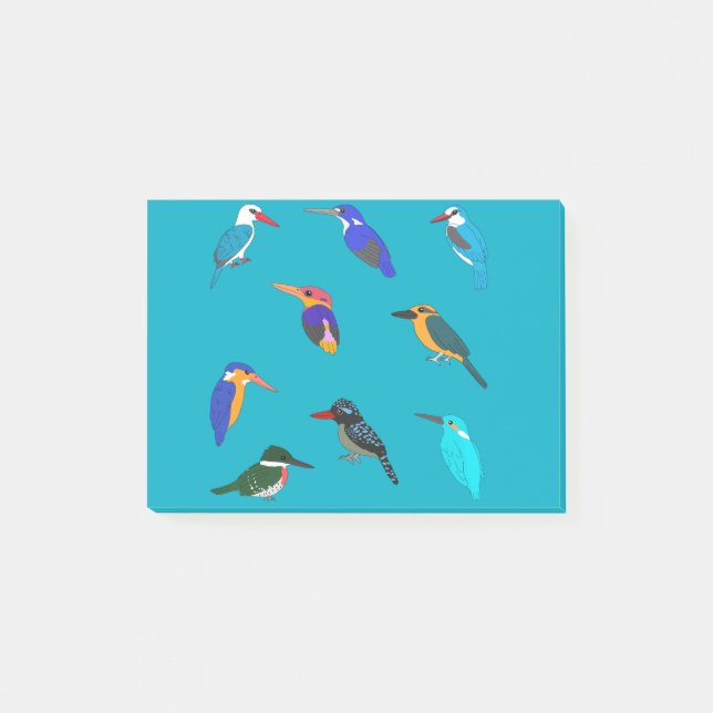 Eisvögel Post-it Klebezettel (Vorderseite)