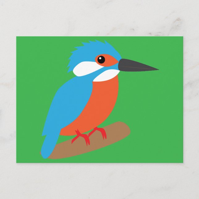 Eisvogel Postkarte (Vorderseite)