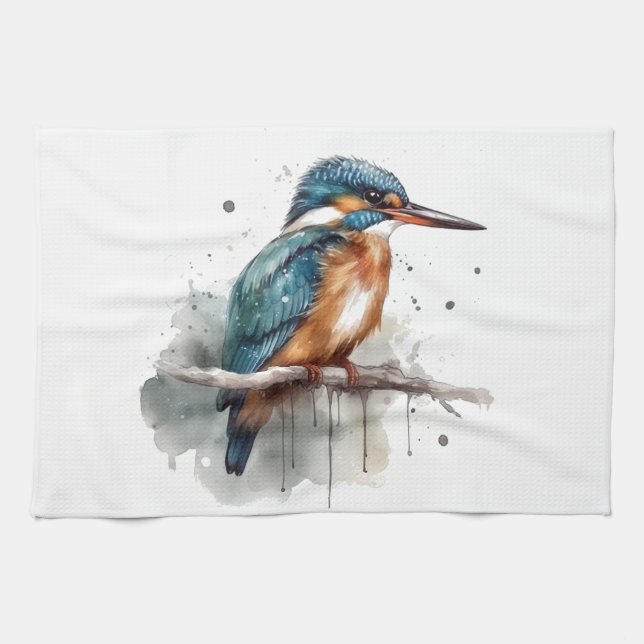 Eisvogel Serenity Geschirrtuch (Horizontal)
