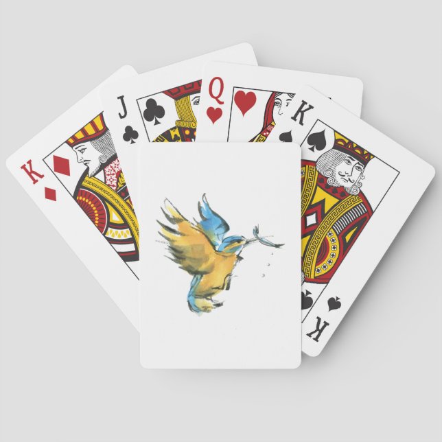 Eisvogel Spielkarten (Rückseite)