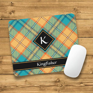 Eisvogel-Tartan-Mauspad Mousepad