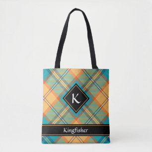 Eisvogel-Tartan-Tasche