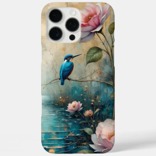 Eisvogel und Rosen iPhone 16 Pro Max Hülle