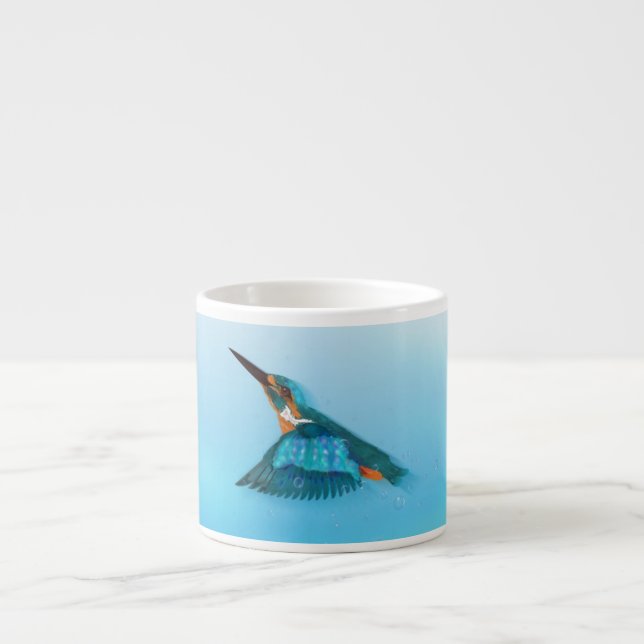 Eisvogel Vogel Espressotasse (Vorderseite)