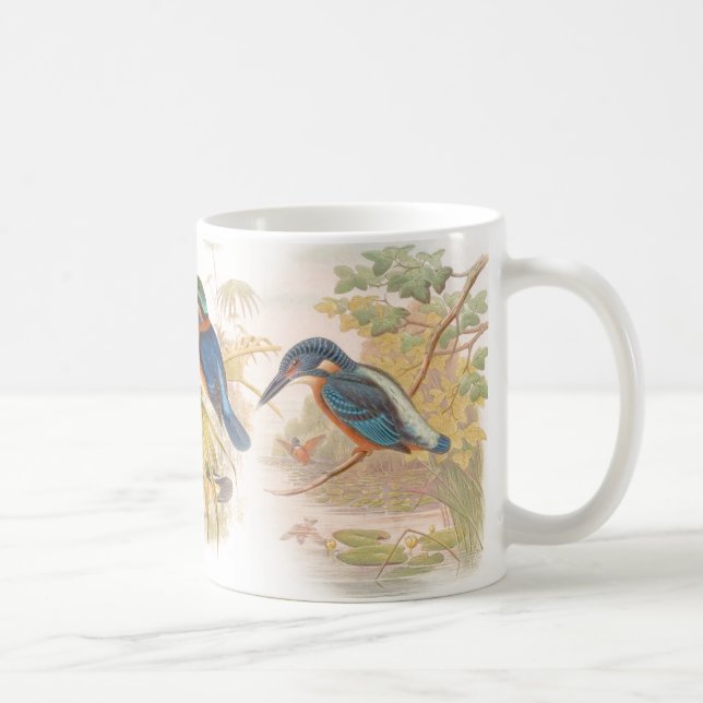 Eisvogel-Vogel-Tier-Teich-Tier-Tasse Tasse (Rechts)