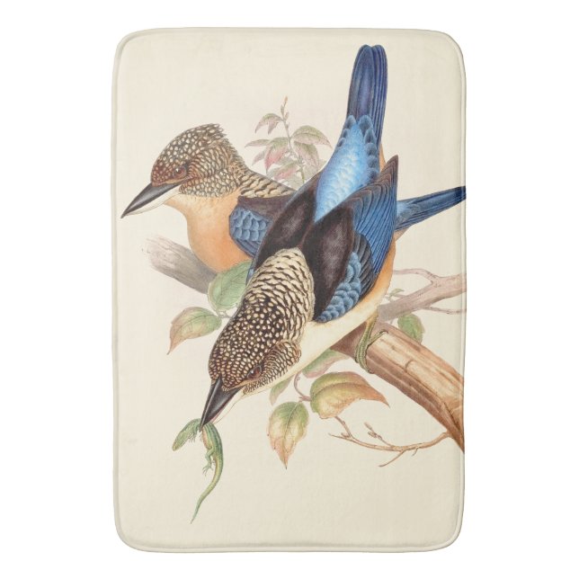 Eisvogel-Vogel-Tier-Tier-Teich-Bad-Matte Badematte (Vorderseite Vertikal)