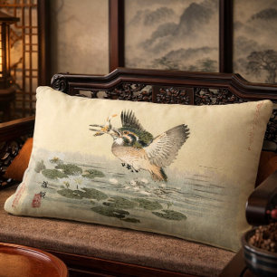 Eisvogel von japanischem Künstler Kono Bairei Lendenkissen