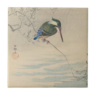 Eisvogel von Ohara Koson Fliese