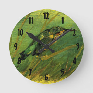 Eisvogel von Vincent van Gogh Runde Wanduhr