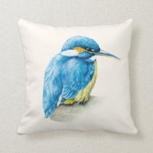 Eisvogelvogel-Kunst-Wurfskissen