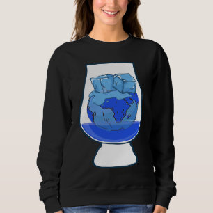 Eiswürfel Erde Ozean Sweatshirt
