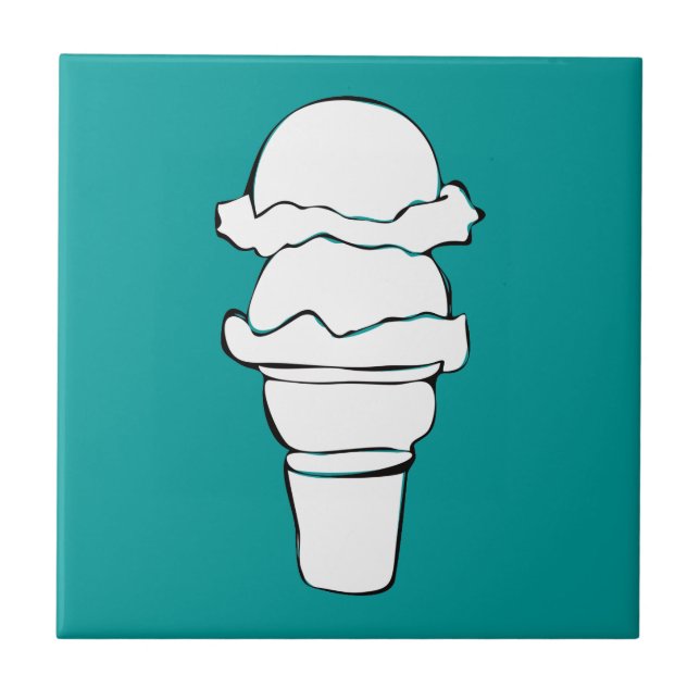Eiswürfel Fliese (Vorderseite)