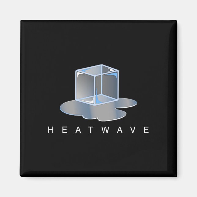 Eiswürfel Hitzewelle - Grafik Premium Tri-Blend  Magnet (Vorne)
