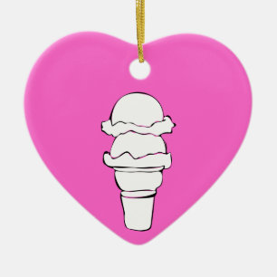 Eiswürfel Keramik Ornament