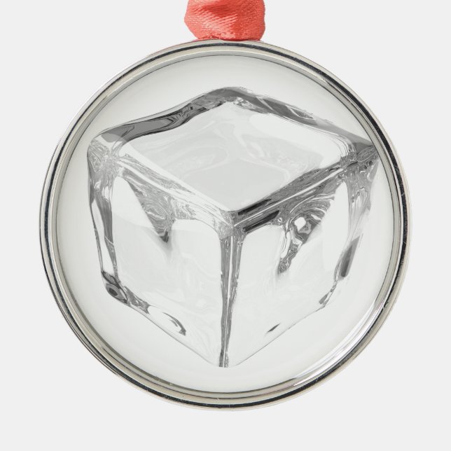 Eiswürfel Ornament Aus Metall (Vorne)