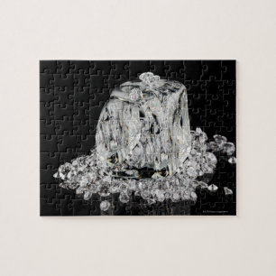 Eiswürfel schmelzen zu Diamanten Puzzle