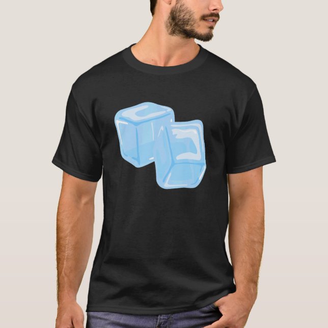 Eiswürfel Sommereis Getränk Cooler Barkeeper T-Shirt (Vorderseite)