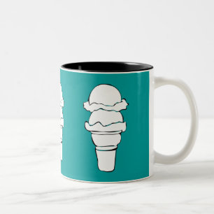 Eiswürfel Zweifarbige Tasse