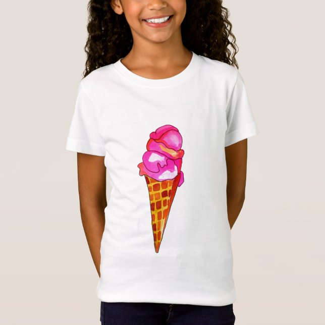 Eiswürfelgelat niedliche Küche T-Shirt (Vorderseite)