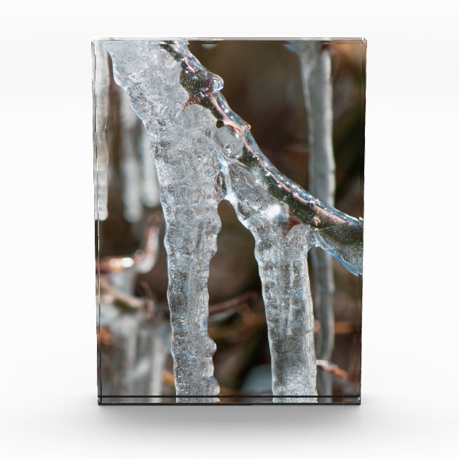 Eiszapfen Foto Block (Vorderseite)