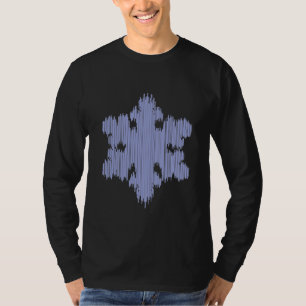 Eiszapfen-Schneeflocke - die lange Hülse der T-Shirt