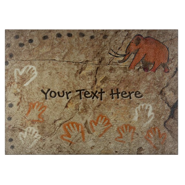 Eiszeit Höhle Kunst Schneidebrett (Vorderseite)