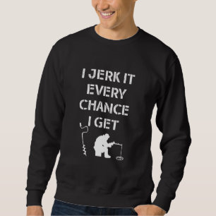 Eiszitat für gefrorenen Seeangler Sweatshirt
